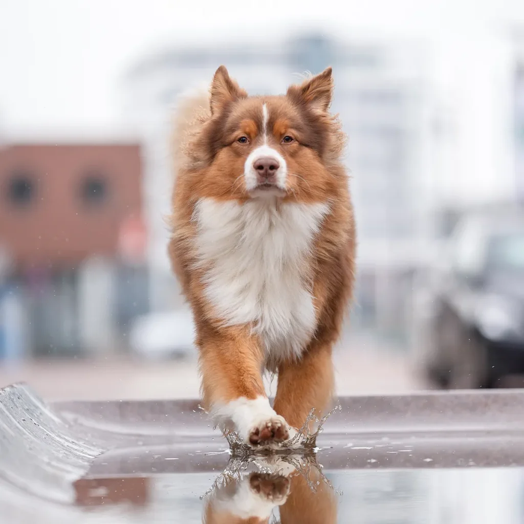 Red-wildfire-Aussie-hund-leer-ostfriesland